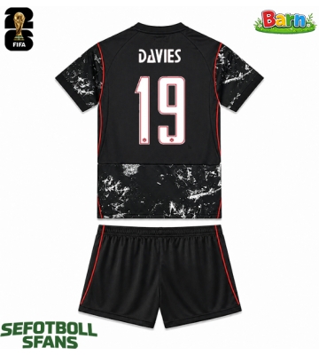 Kanada Alphonso Davies #19 Bortaställ Barn VM 2026 Kortärmad (+ Korta byxor)